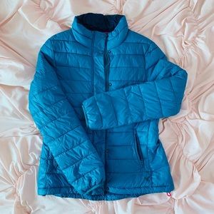 American Eagle Blue Puffy Jacket